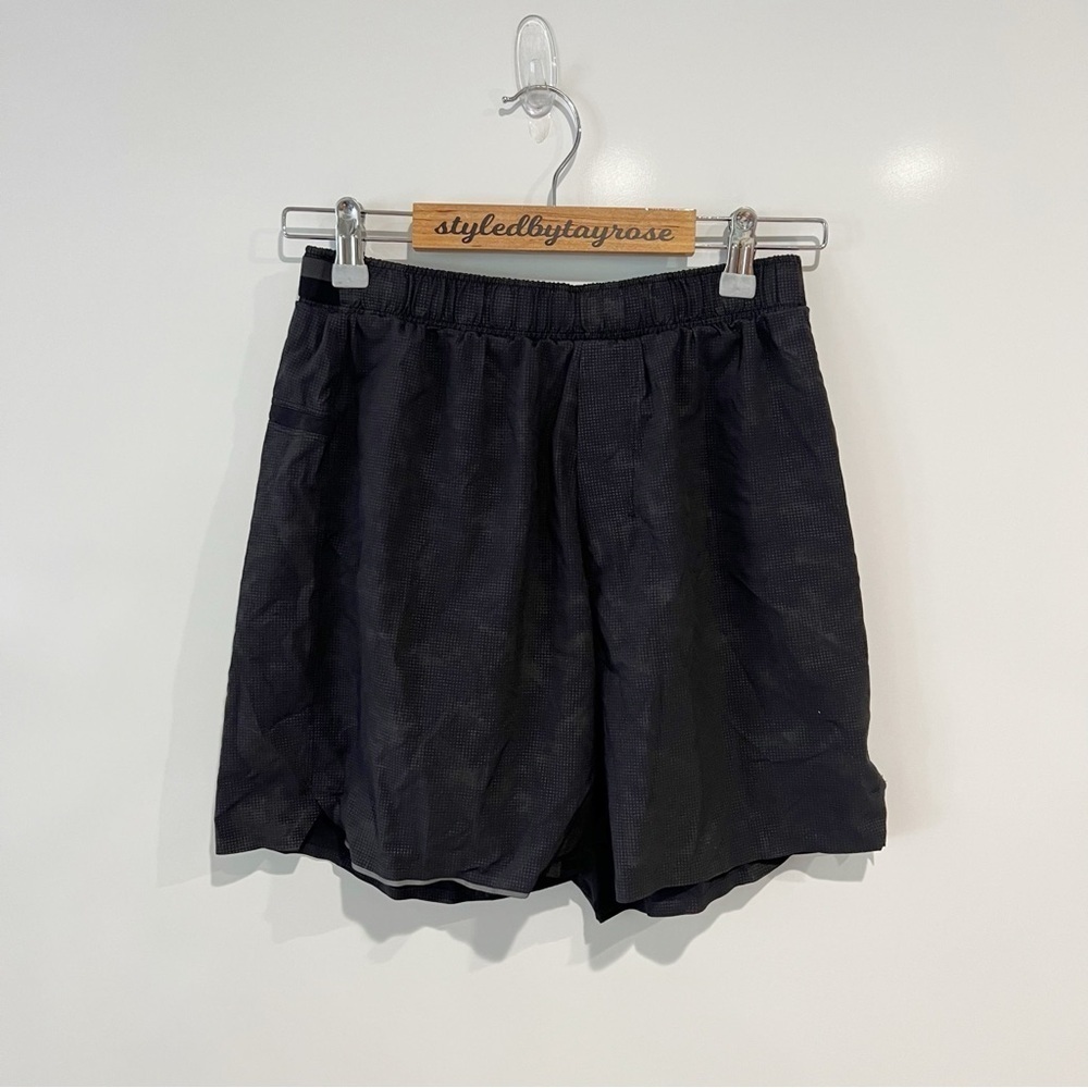 Lululemon Surge Short 7" Subtonic Reflective Black View 4